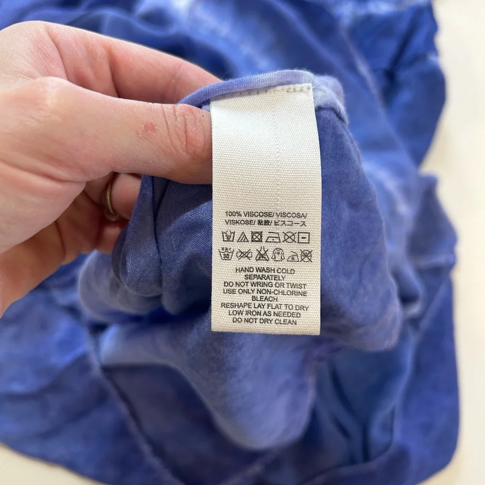 Free People Aphrodite Tie Dye Asymmetrical Ruffle Dress - Picture 7 of 8